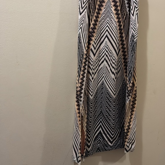 HD Paris - Anthropologie -Chic Multicolor Patterned Midi Dress - 100% silk - 10 - Picture 7 of 8